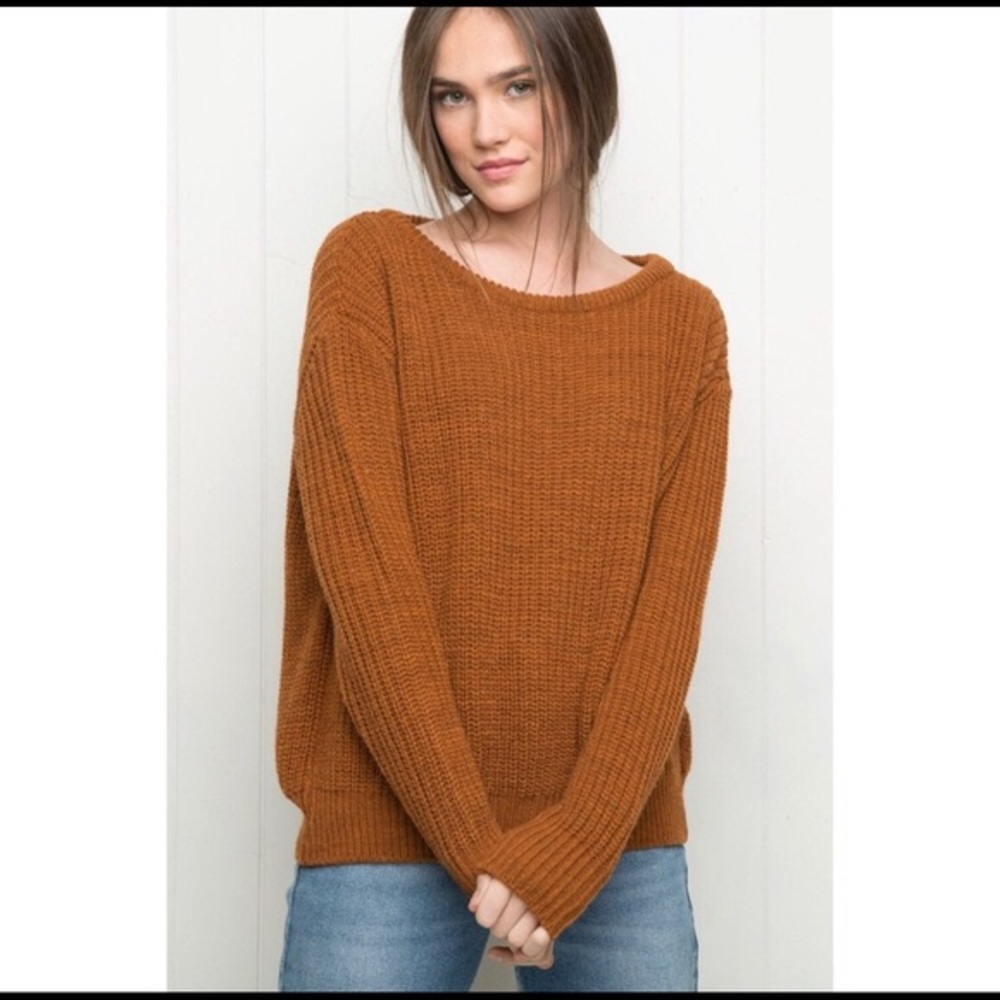 Burnt orange betty sweater